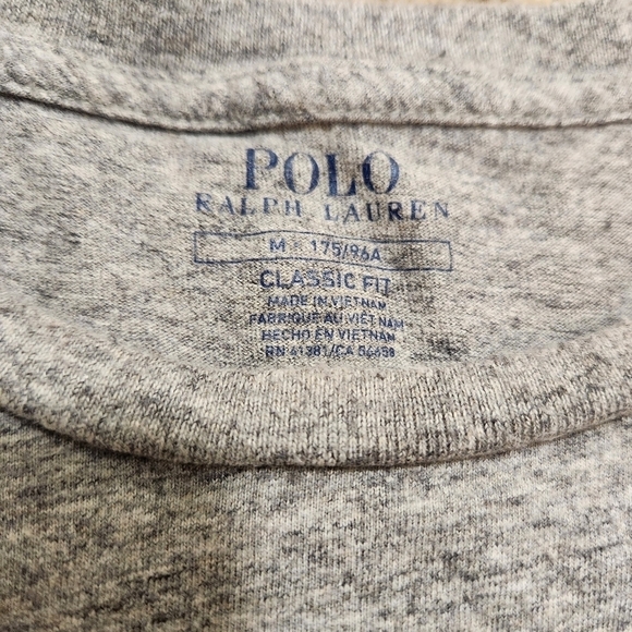 Polo Ralph Lauren‎ Gray T-Shirt, Size Medium, Classic Fit 😎 - Picture 4 of 5